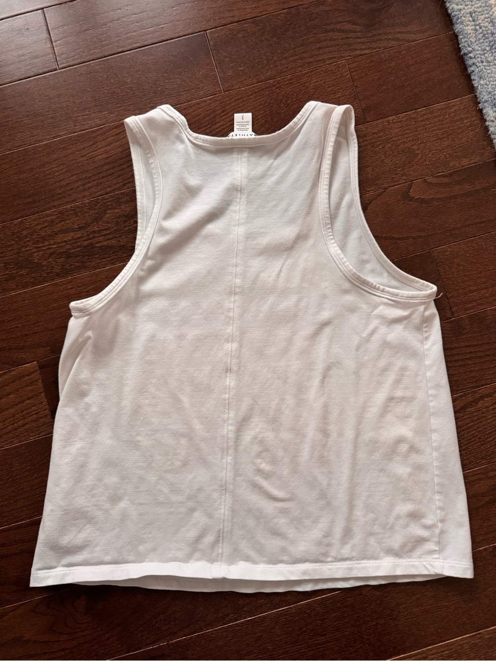 Athleta White Scoop Neck Tank Top - Picture 2 of 5
